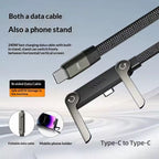 240W Fast-Charging Foldable Stand Data Cable