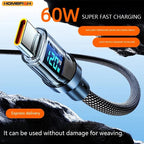 USB-C Super Fast Charging Cable with Digital Display