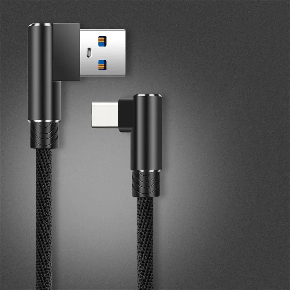 90 Degree Phone Charger Cable C-Type