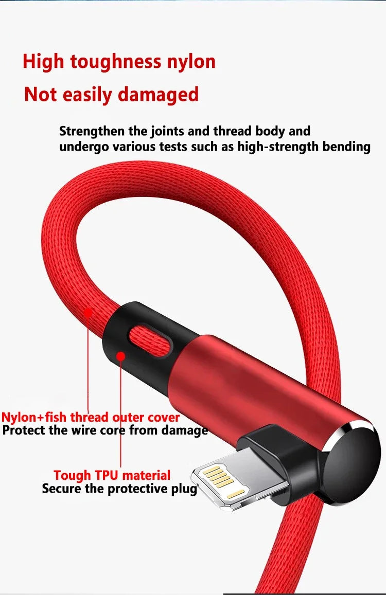 90 Degree USB Cable For iPhone