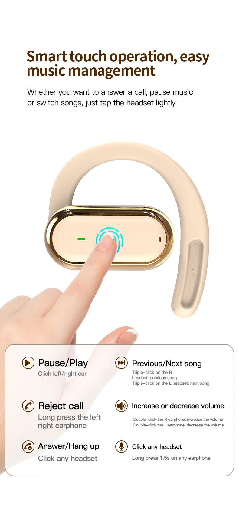 Bluetooth 5.4 Earbuds Stereo