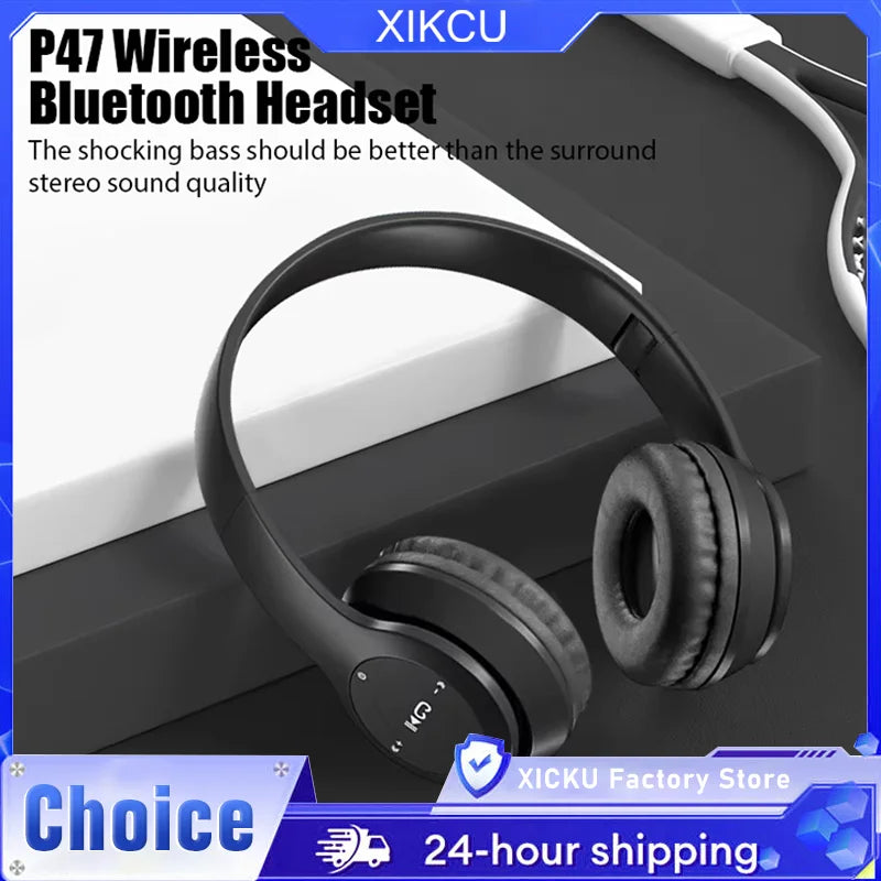 P47 Headset 5.0 Bluetooth Headset Folding