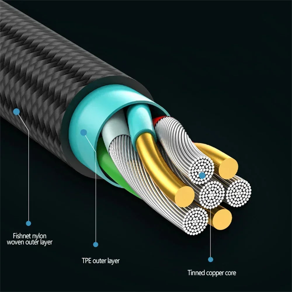 90 Degree Phone Charger Cable C-Type