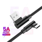 90 Degree Phone Charger Cable C-Type