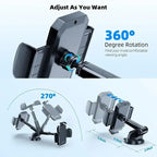 360° Rotatable Universal Windshield Suction Cup & Air Vent Mount