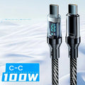 USB-C Super Fast Charging Cable with Digital Display
