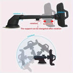 360° Rotatable Universal Windshield Suction Cup & Air Vent Mount