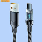 USB-C Super Fast Charging Cable with Digital Display