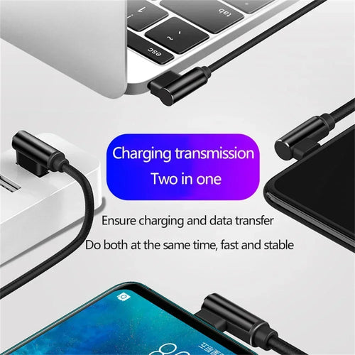 90 Degree Phone Charger Cable C-Type