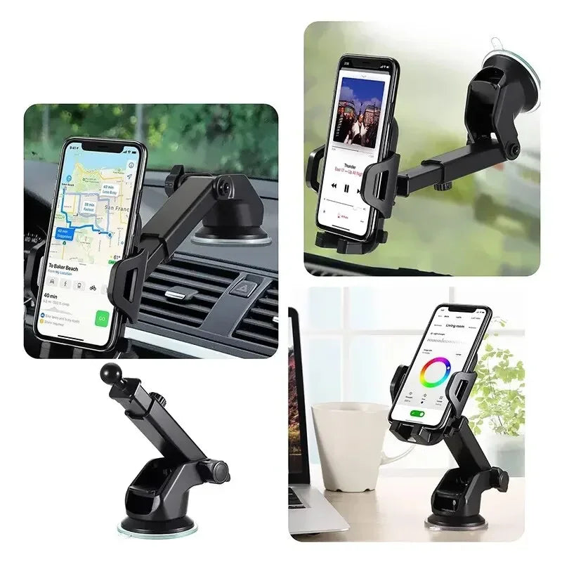 360° Rotatable Universal Windshield Suction Cup & Air Vent Mount