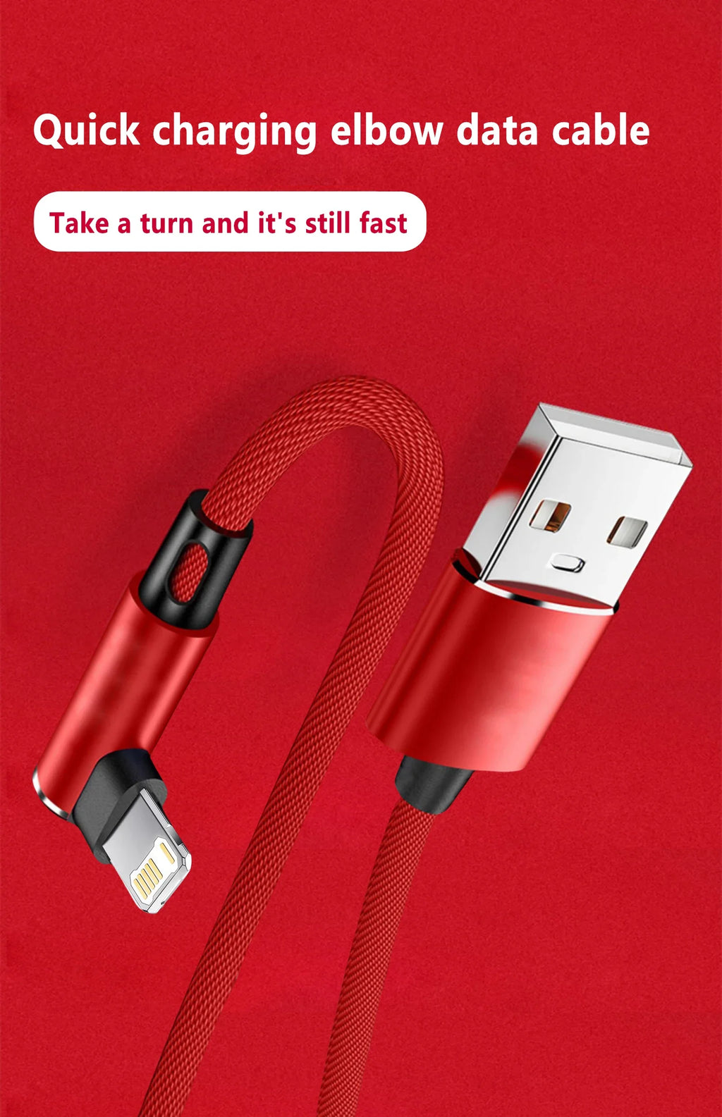 90 Degree USB Cable For iPhone